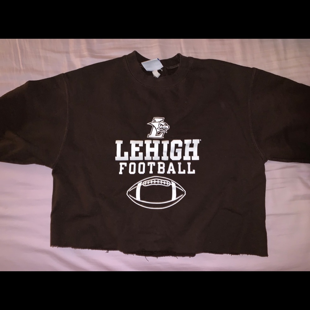 Cropped #lehigh football sweatshirt